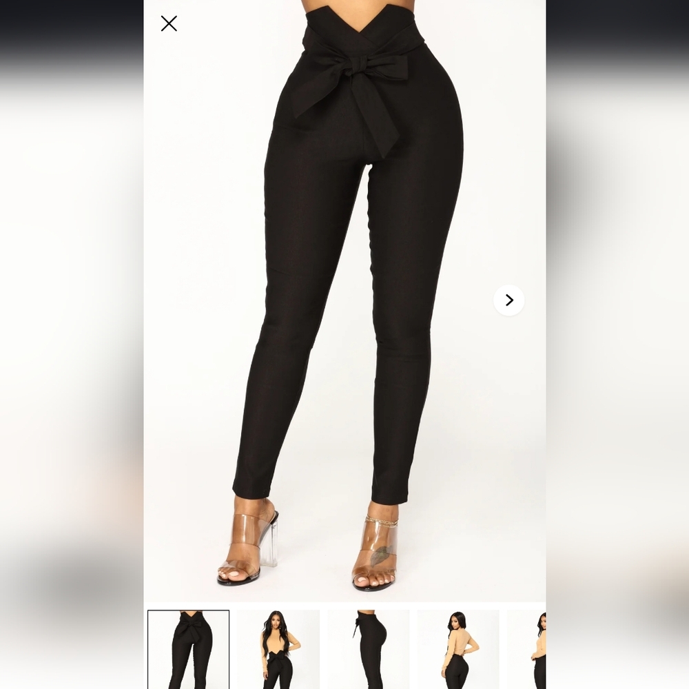 Black High-Waist Pants